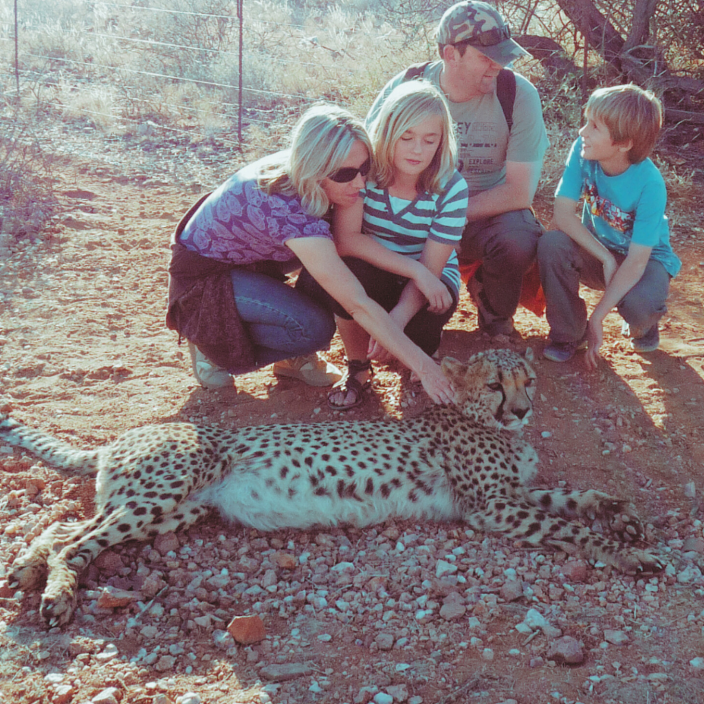 Mit der Family in Namibia